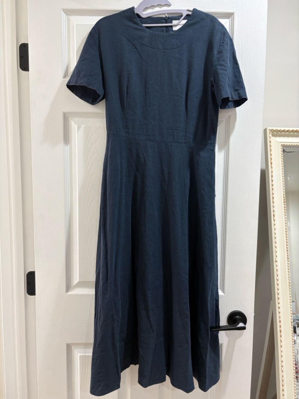 Nonlocal Linen Flared Dress Women’s Small A-Line Breathable Linen Cotton Blend - Picture 12 of 12